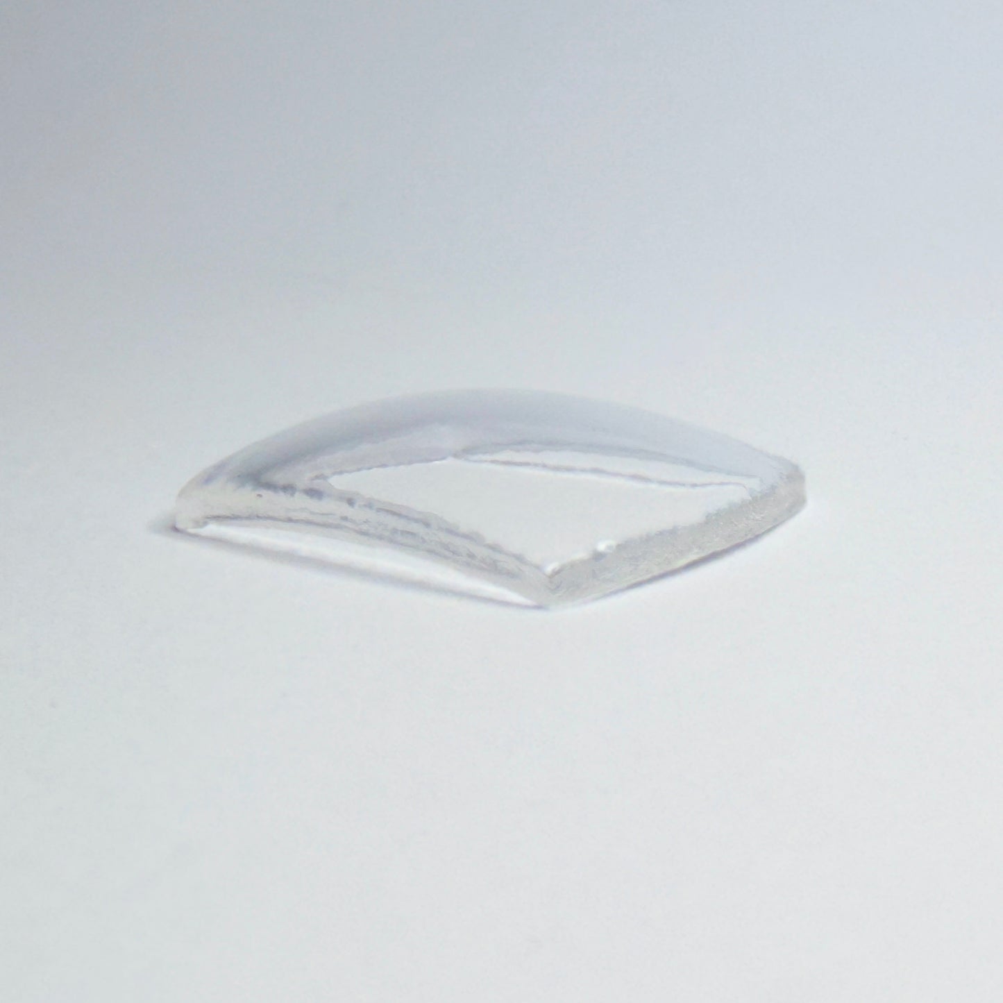 Tonneau / Barrel - Bottom Edge Curved (Both Sides) - G-S Flexo Acrylic Watch Crystals - Vintage New Old Stock