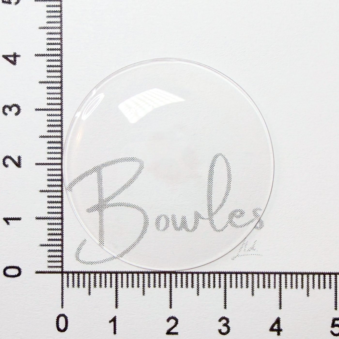 Antique New Old Stock — 39.0 mm — Round Low Dome — Mineral Glass Watch Crystal — WC0005/151 - image 1