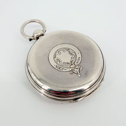 Antique Silver Fusee Pocket Watch - London 1873 William Carter - Working