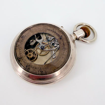 Antique Double-Sided Chronograph Pocket Watch – Working