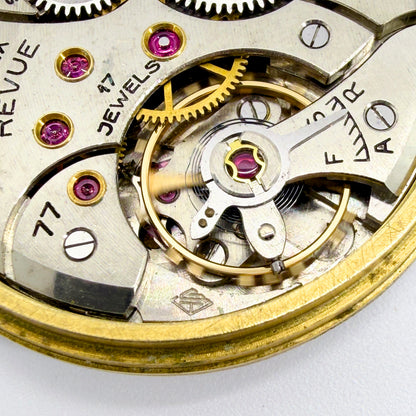 Vertex Revue 77 Watch Movement – 17 Jewels – Working