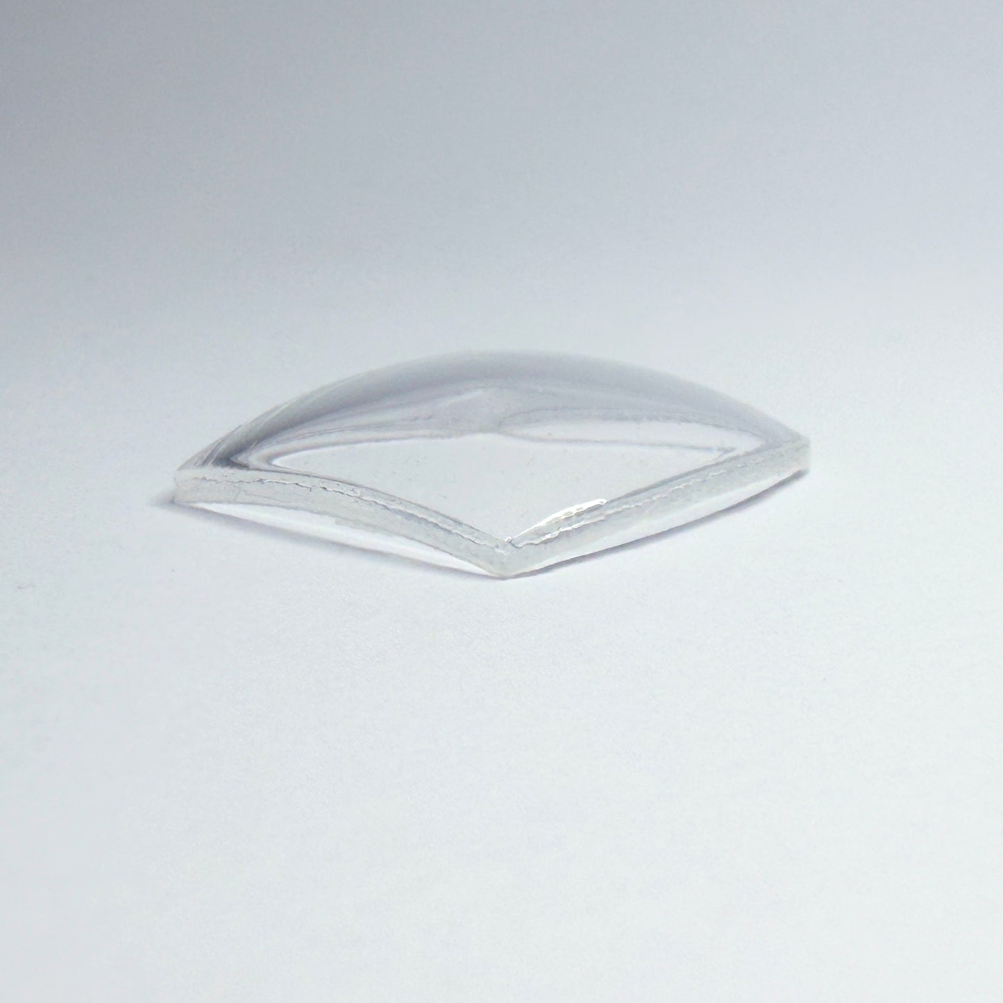 Tonneau / Barrel - Bottom Edge Curved (Both Sides) - G-S Flexo Acrylic Watch Crystals - Vintage New Old Stock