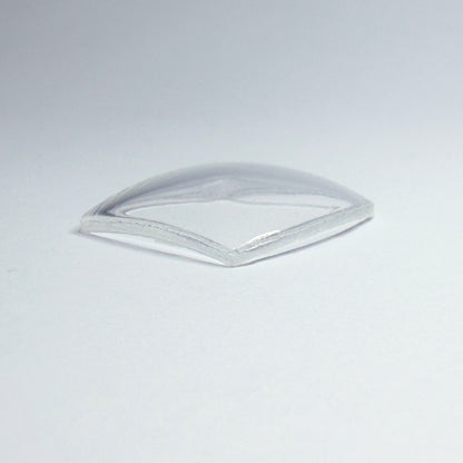 Tonneau / Barrel - Bottom Edge Curved (Both Sides) - G-S Flexo Acrylic Watch Crystals - Vintage New Old Stock