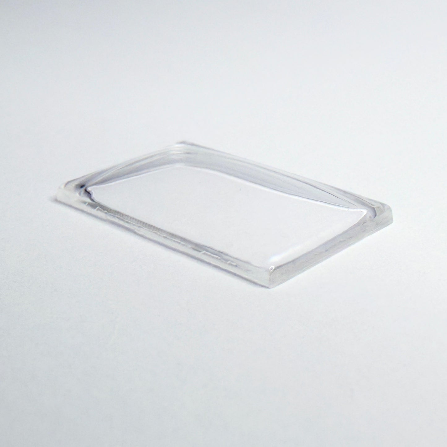 Rectangle Domed - Bottom Edges Flat - G-S Flexo Acrylic Watch Crystals - Vintage New Old Stock