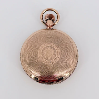 Antique Elgin Full Hunter Pocket Watch 1928 – Keystone Gold Filled Case – Working