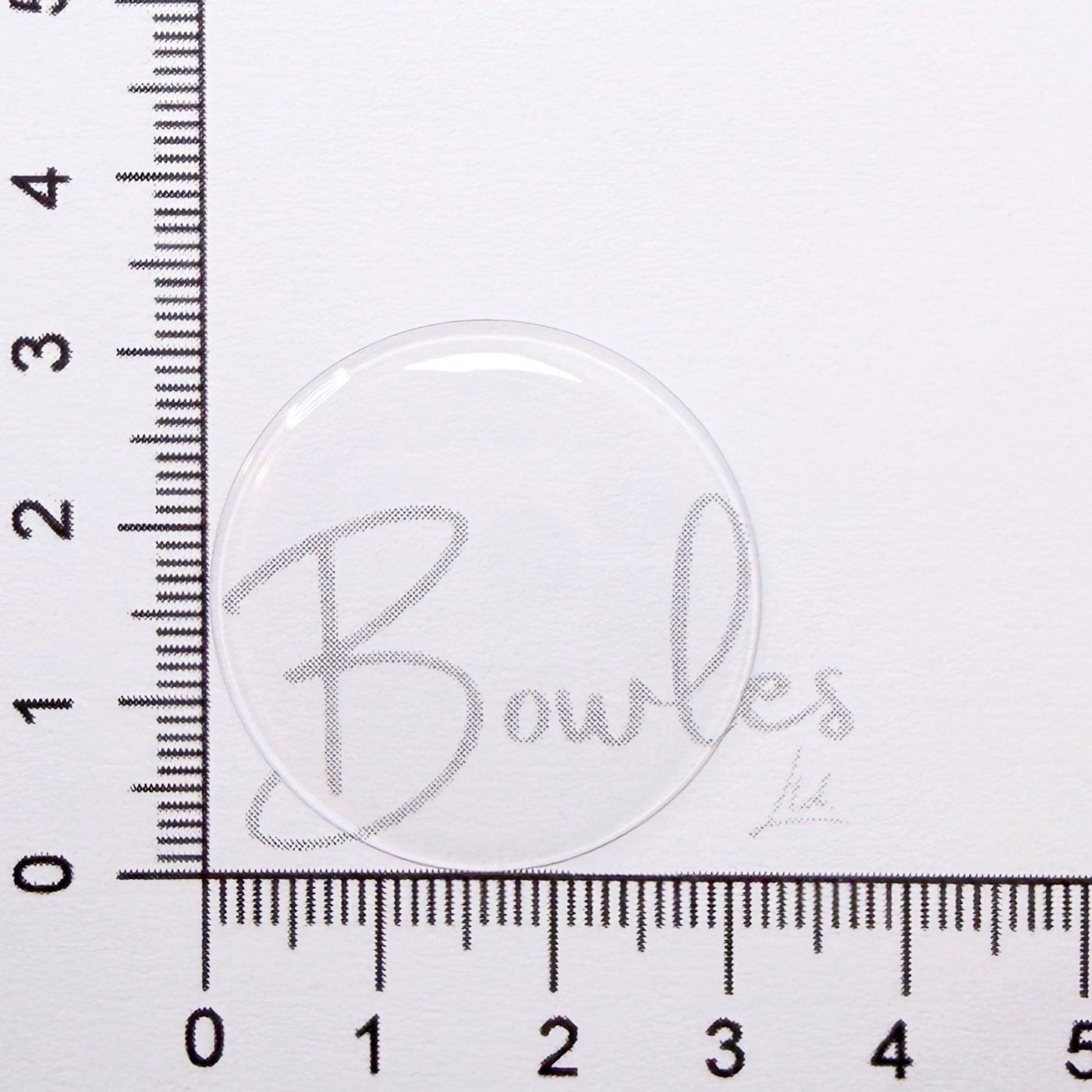 31.6mm Round Extra Low Dome Mineral Glass Watch Crystal - Antique New Old Stock - image 1