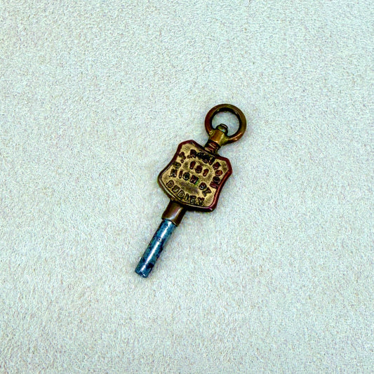 Antique Advertising Pocket Watch Winding Key – G T Robinson – 1.6mm