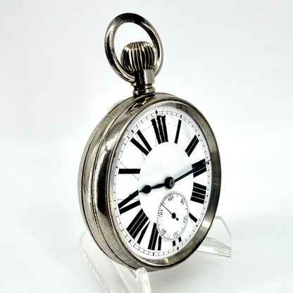 Antique Swiss Made Goliath Pocket Watch – 66mm – Working