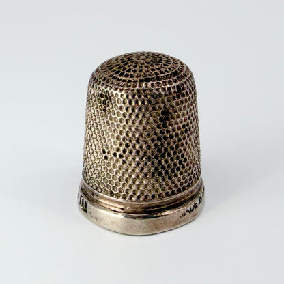 Antique Sterling Silver Thimble – "THE SPA" – H.G. & S.