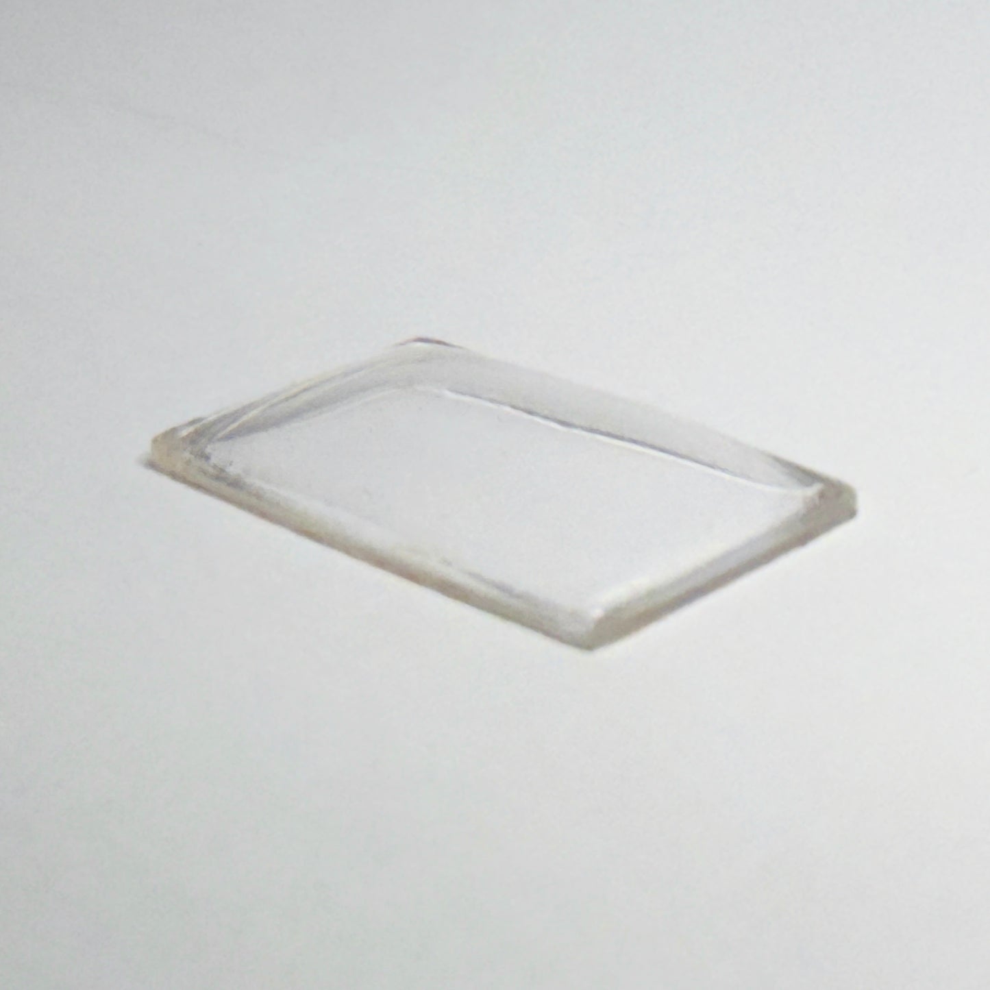 Rectangle Domed - Bottom Edges Flat - G-S Flexo Acrylic Watch Crystals - Vintage New Old Stock