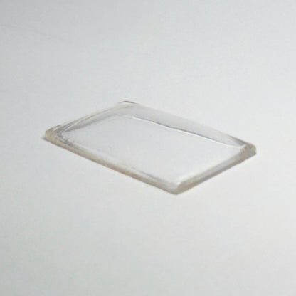 Rectangle Domed - Bottom Edges Flat - G-S Flexo Acrylic Watch Crystals - Vintage New Old Stock