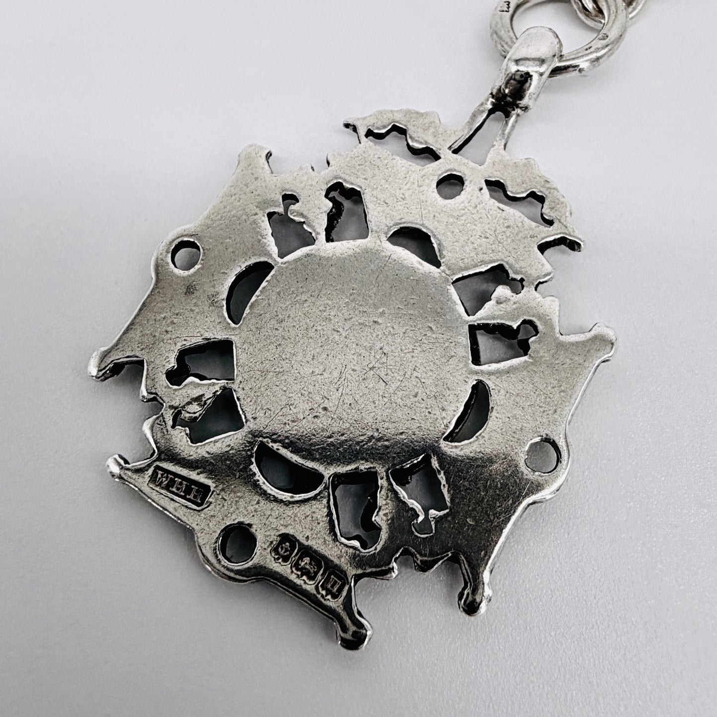 Antique Sterling Silver Albert Pocket Watch Chain & Fob – Birmingham 1919/20