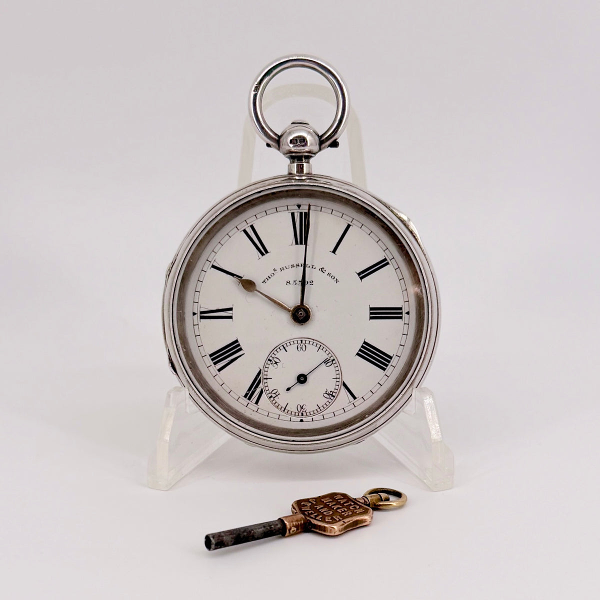 Silver Fusee Pocket Watch by Thomas Russell & Son, Chester 1892  - image 2