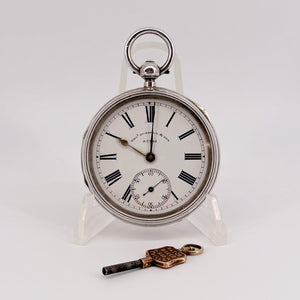 Silver Fusee Pocket Watch by Thomas Russell & Son, Chester 1892