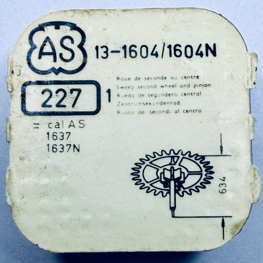 AS 1604 / 1604N – Sweep Second Wheel, Height 6.34mm - 227