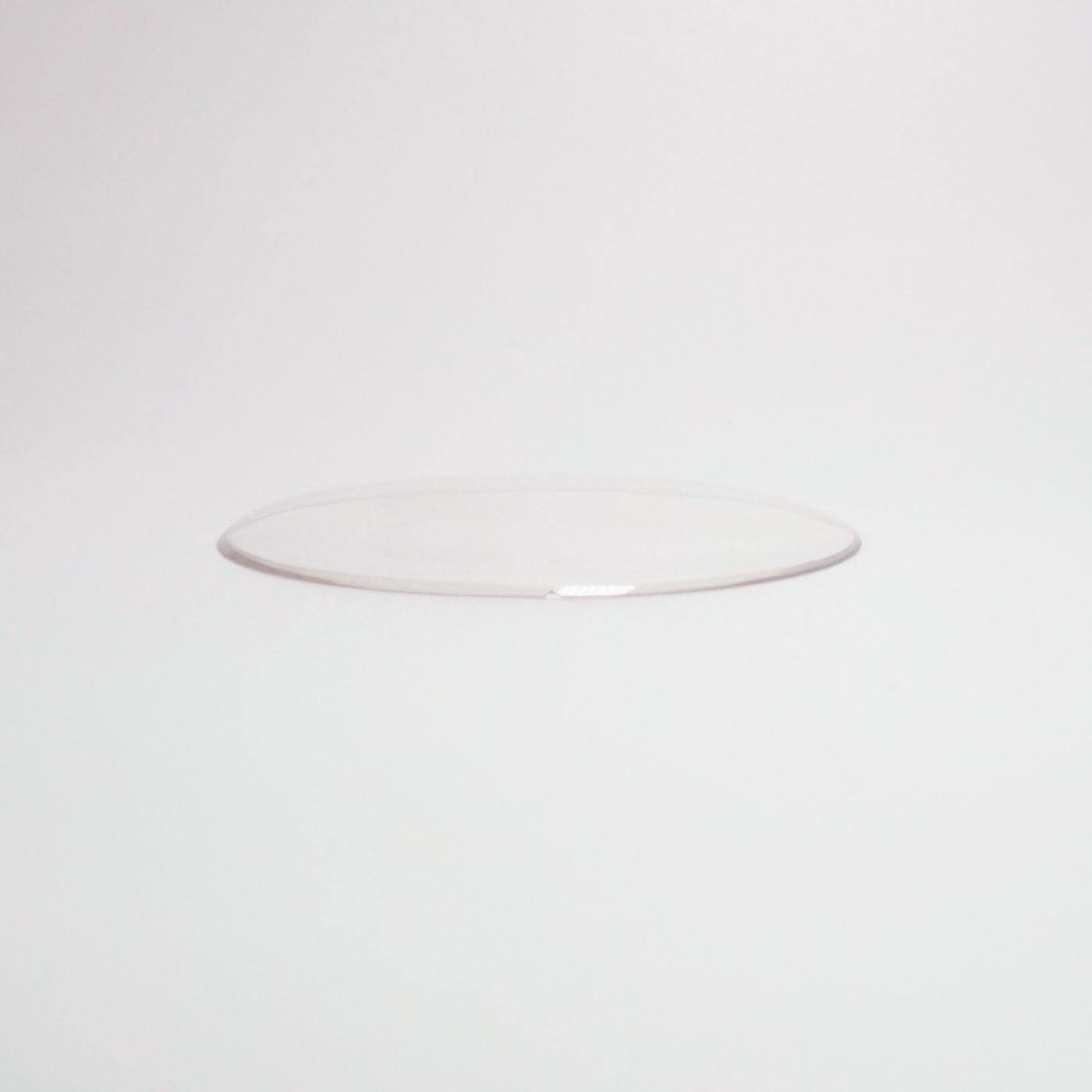 Antique New Old Stock — 36.8 mm — Round Extra Low Dome — Mineral Glass Watch Crystal - image 2