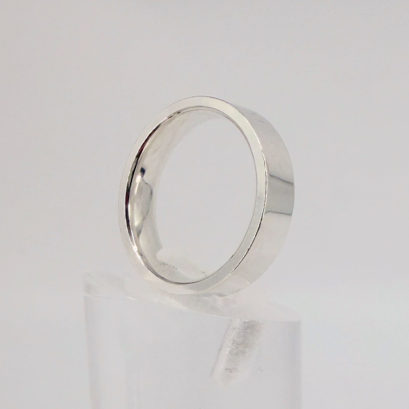 Brand New 925 Sterling Silver Wedding Ring, Size R, Hallmarked, Easy Fit - image 4