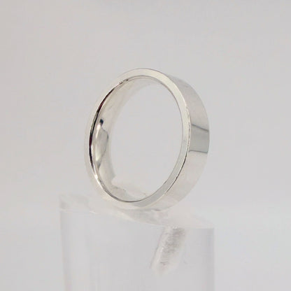 Brand New 925 Sterling Silver Wedding Ring, Size R, Hallmarked, Easy Fit - image 4