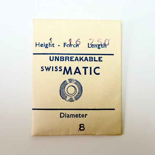 Swissmatic Mainspring - H 1.25 × T 0.11 × L 250 × D 8 mm - image 1