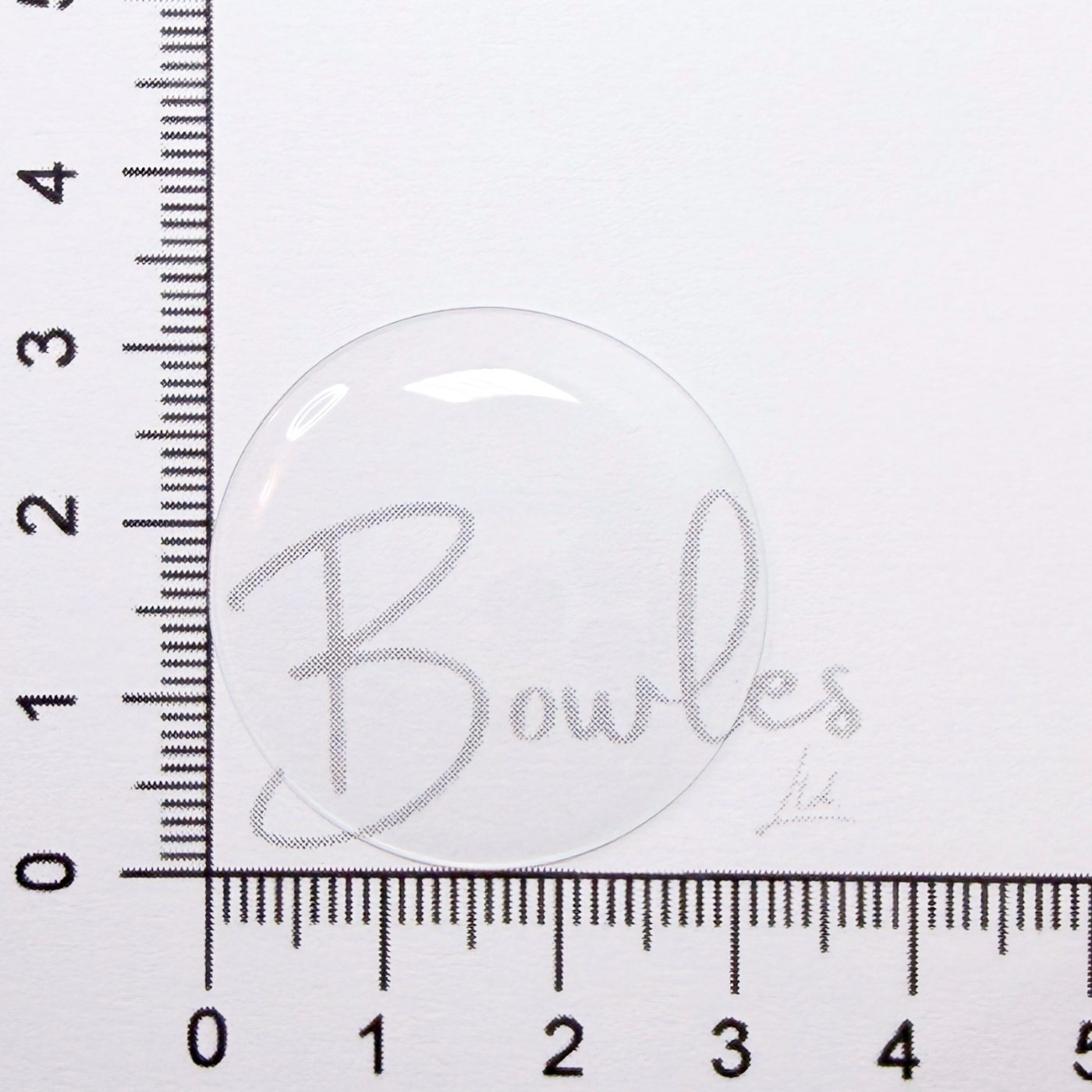 32.0mm Round Low Dome Mineral Glass Watch Crystal - Antique New Old Stock - image 1
