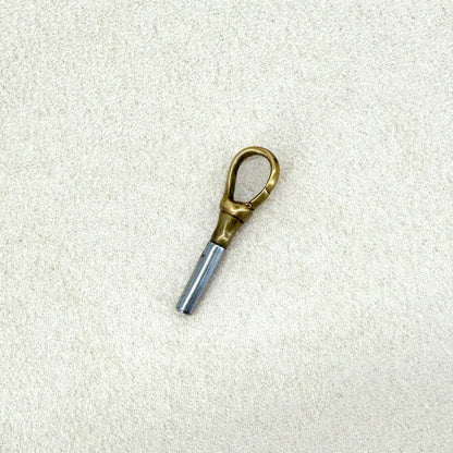 Antique Pocket Watch Winding Key with Spring Clasp Clip – 1.6mm