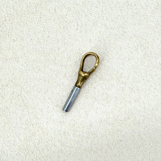 Antique Pocket Watch Winding Key with Spring Clasp Clip – 1.6mm