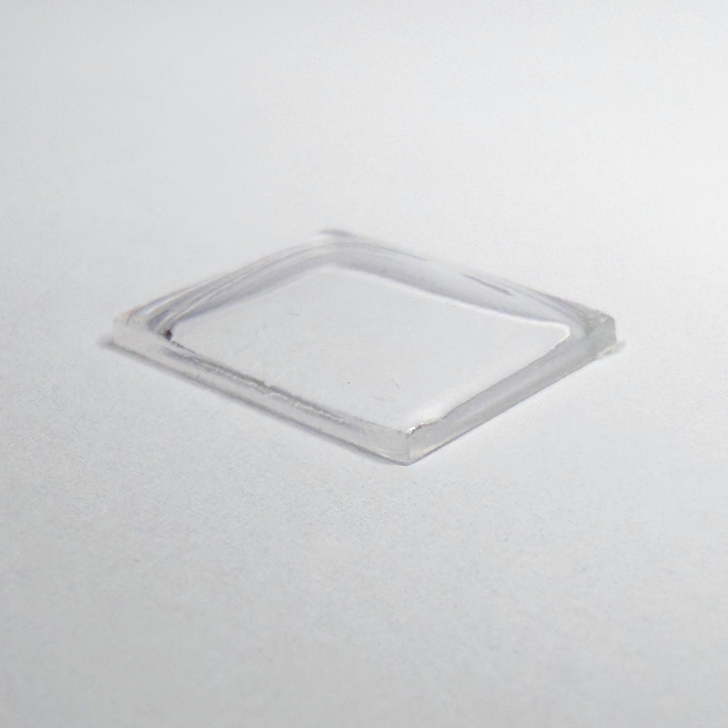 Rectangle Domed - Bottom Edges Flat - G-S Flexo Acrylic Watch Crystals - Vintage New Old Stock