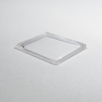 Rectangle Domed - Bottom Edges Flat - G-S Flexo Acrylic Watch Crystals - Vintage New Old Stock