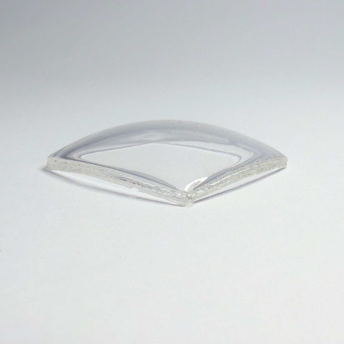 Cushion - Bottom Edge Curved (Both Sides) - G-S Flexo Acrylic Watch Crystals - Vintage New Old Stock