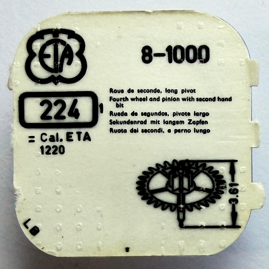 ETA 1000 - Fourth Wheel & Pinion - 224
