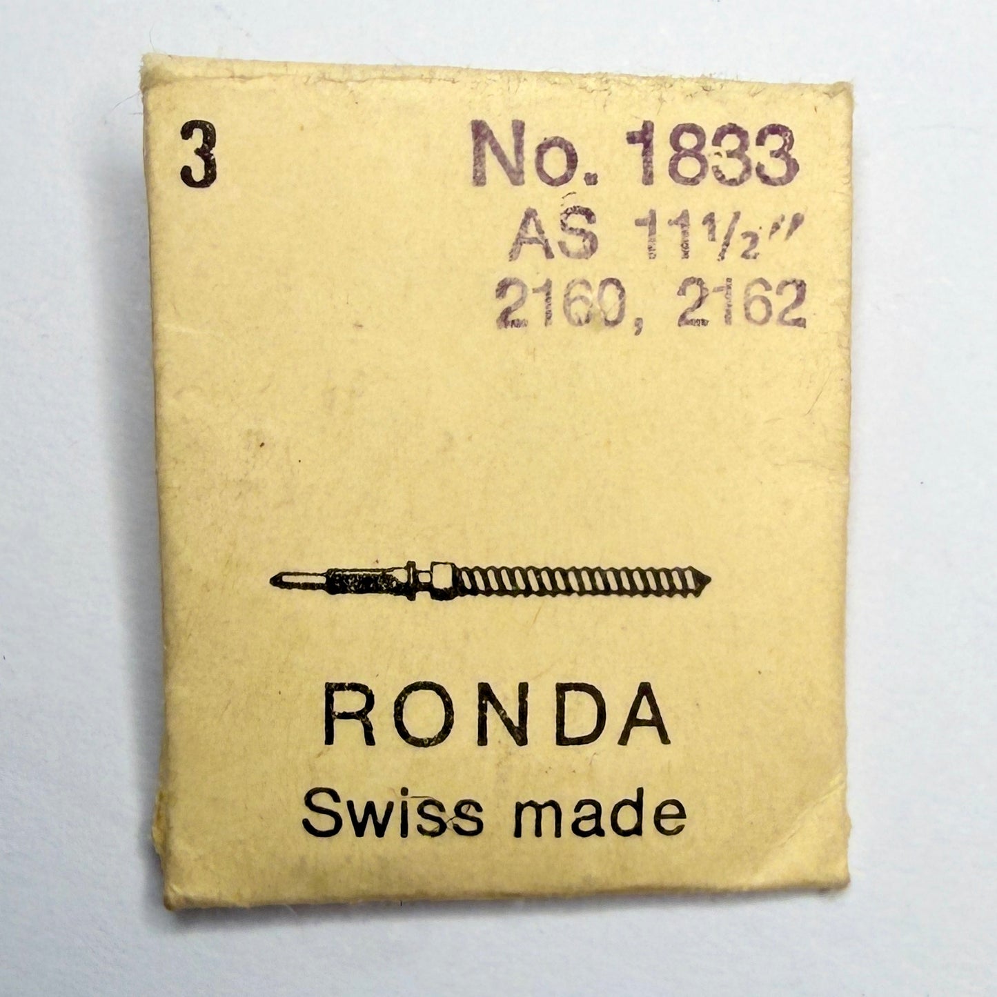 AS 2060 / 2160 / 2162 / 2174 - Winding Stem - Ronda 1833