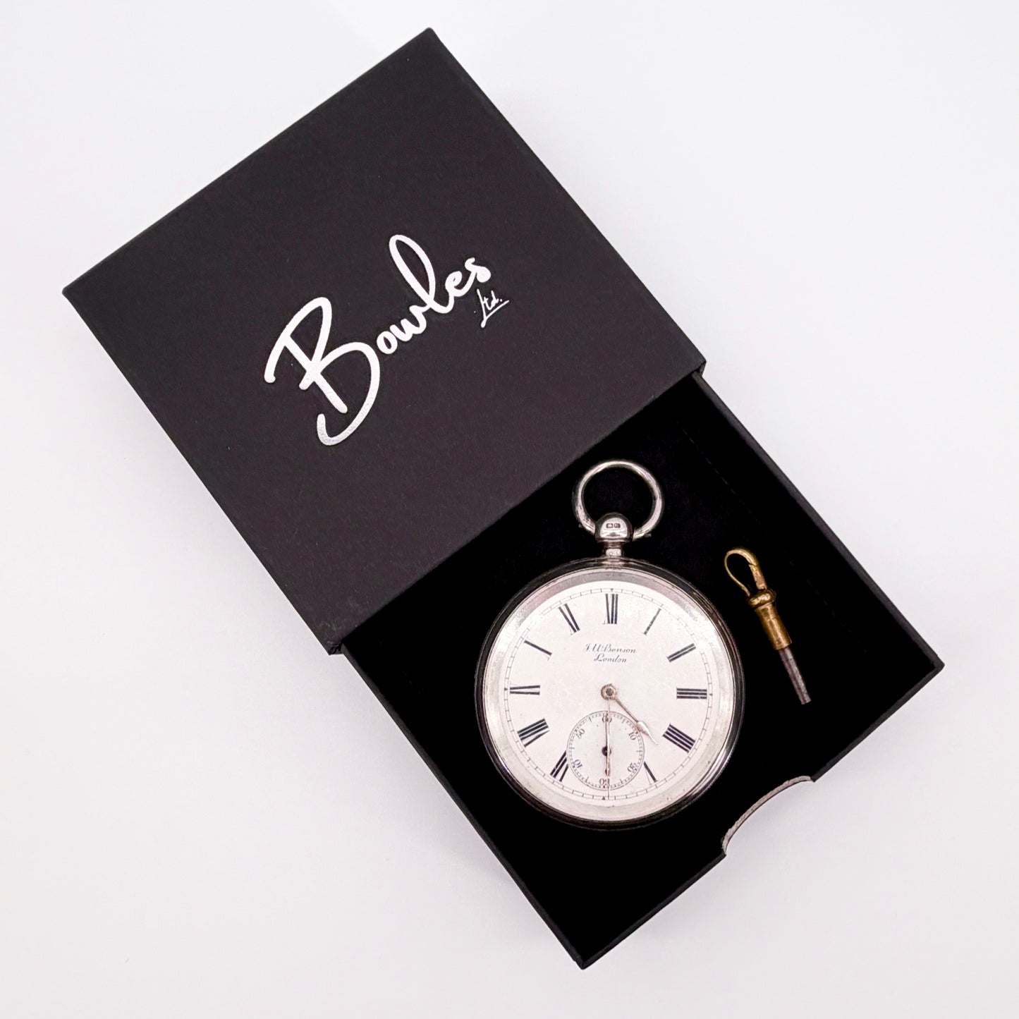 Antique Silver J.W. Benson “The Ludgate” Pocket Watch - London 1887 - Working