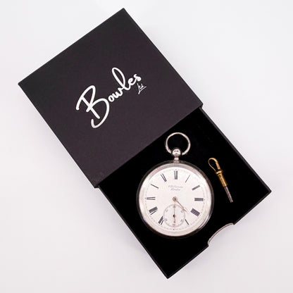 Antique Silver J.W. Benson “The Ludgate” Pocket Watch - London 1887 - Working