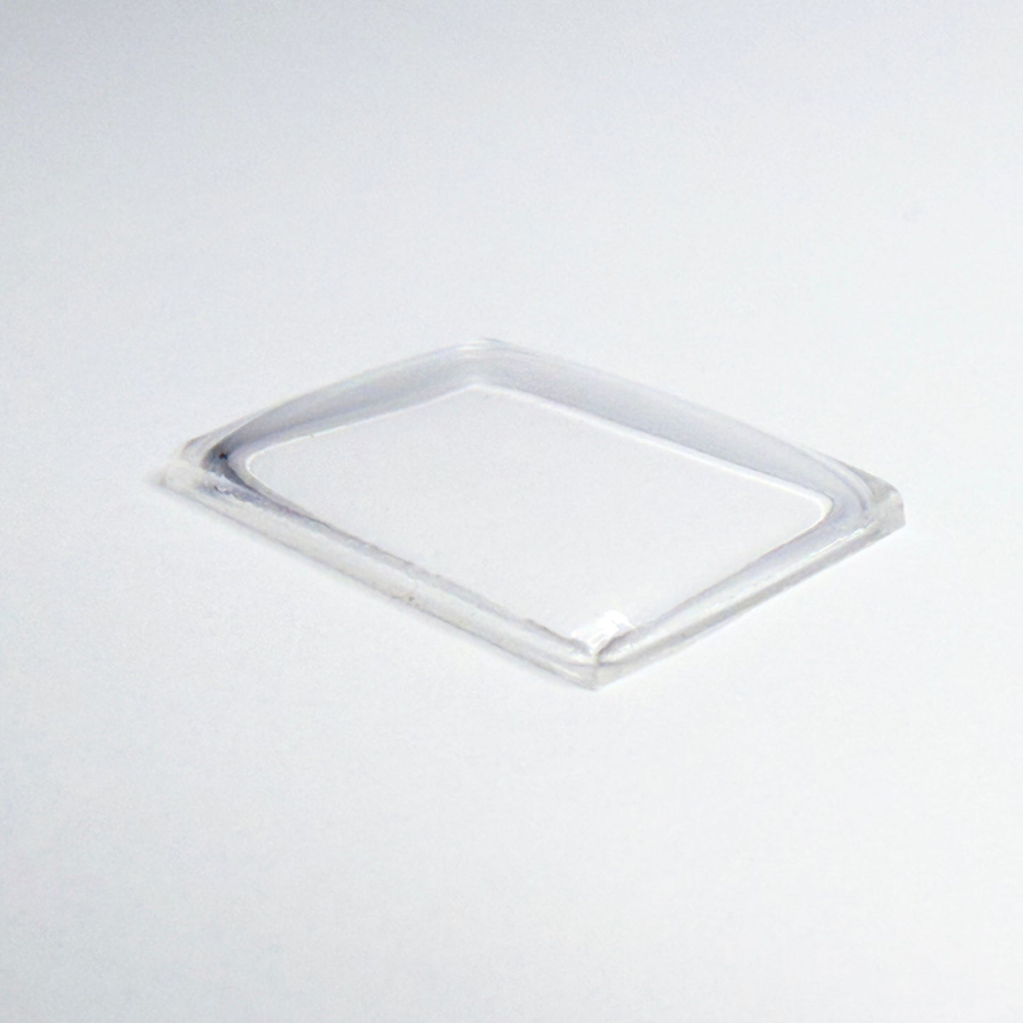 Rectangle Domed - Bottom Edges Flat - G-S Flexo Acrylic Watch Crystals - Vintage New Old Stock