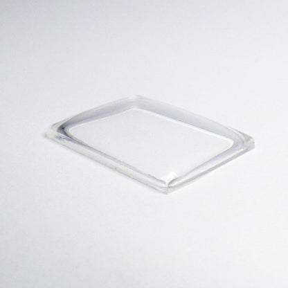 Rectangle Domed - Bottom Edges Flat - G-S Flexo Acrylic Watch Crystals - Vintage New Old Stock