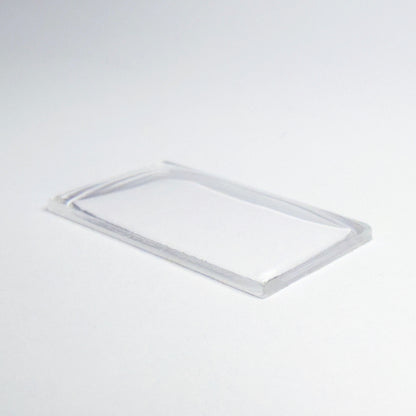 Rectangle Domed - Bottom Edges Flat - G-S Flexo Acrylic Watch Crystals - Vintage New Old Stock