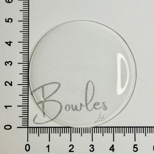 Antique Pocket Watch Crystal – 50.8 mm – Round High Dome – Mineral Glass
