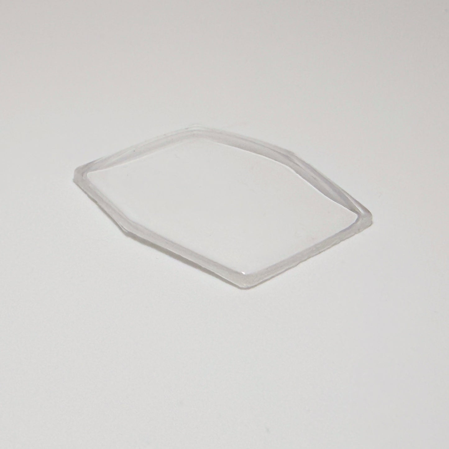 Hexagon - Bottom Edge Curved (Long Sides) - G-S Flexo Acrylic Watch Crystals - Vintage New Old Stock