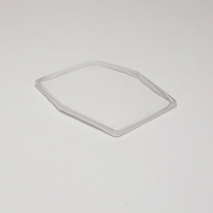 Hexagon - Bottom Edge Curved (Long Sides) - G-S Flexo Acrylic Watch Crystals - Vintage New Old Stock