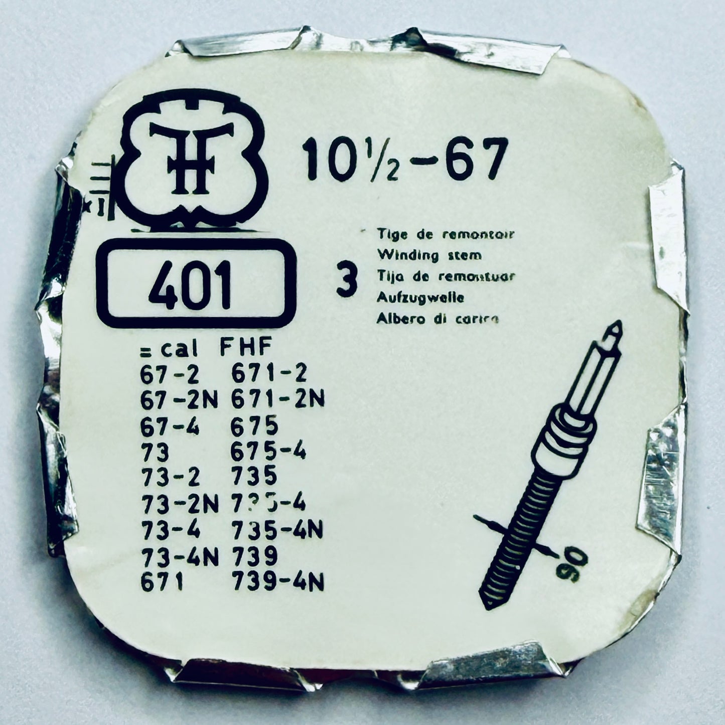 FHF 67 – Winding Stem - Tap 90 (401)