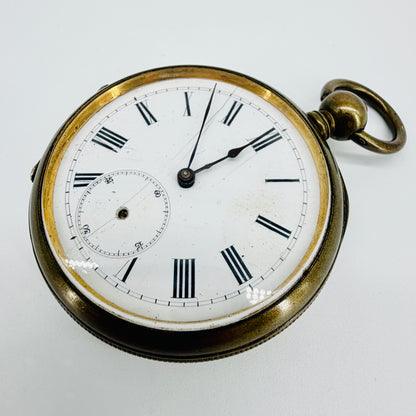 Antique Swiss Pocket Watch - 48mm - Spares or Repair