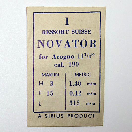 Novator Mainspring - H 1.4 mm × T 0.12 mm × L 315 mm - image 1