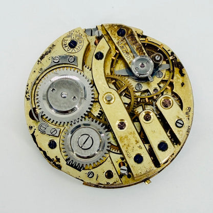 Antique Swiss "Nirvana" Pocket Watch Movement - 31.6mm - Stem at 3 – Spares / Repair