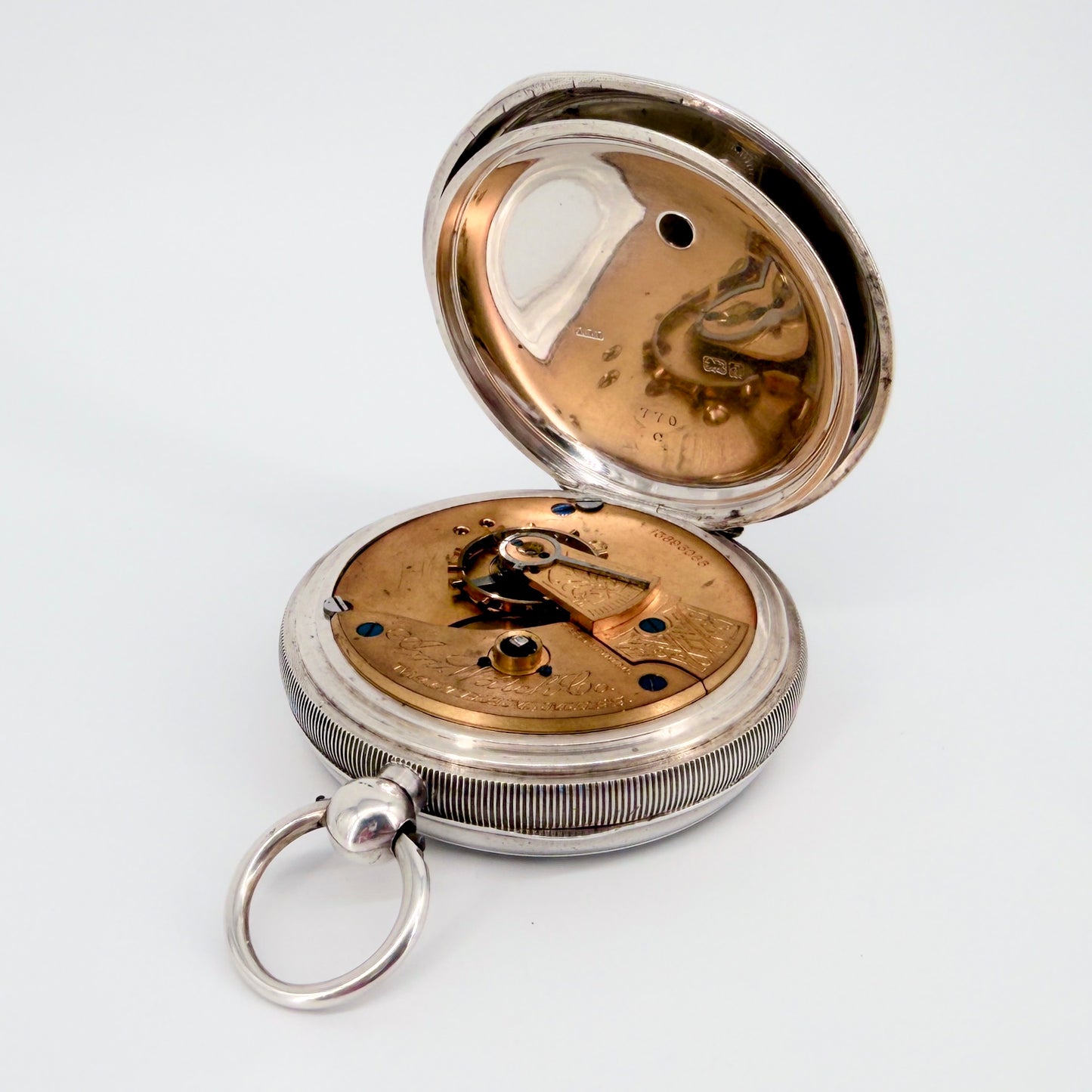 Antique Silver Cased Waltham Pocket Watch - Model 1883 - c.1903 - Working