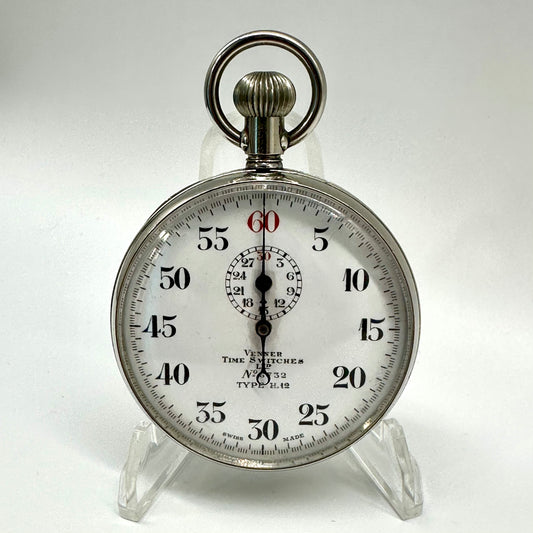 WW2 Air Ministry Venner Time Switches Stopwatch – Mark VI Ref. 6B/132, 11 Jewels, Swiss Made