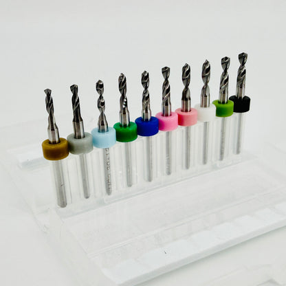 Tungsten Carbide Mini Micro Drill Bit Sets - PCB, Watchmaking, Jewellery - 0.1 - 3.0 mm