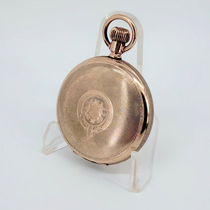 Antique Elgin Full Hunter Pocket Watch 1928 – Keystone Gold Filled Case – Working