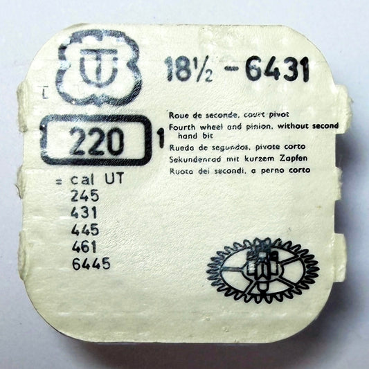 UT 6431 - Fourth Wheel & Pinion (Without Second Hand) - 220