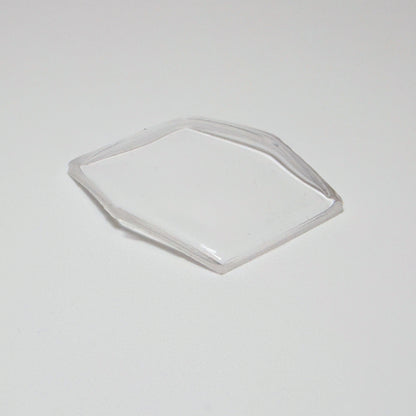 Hexagon - Bottom Edge Curved (Long Sides) - G-S Flexo Acrylic Watch Crystals - Vintage New Old Stock