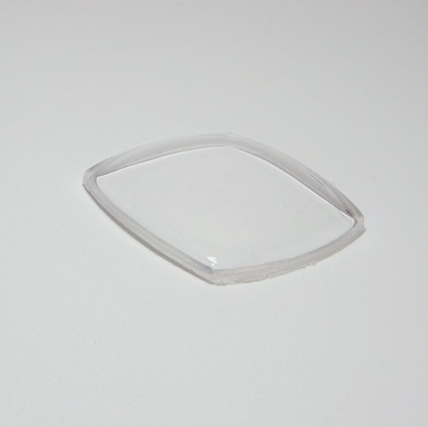 Curved Square - Bottom Edge Curved (One Side) - G-S Flexo Acrylic Watch Crystals - Vintage New Old Stock